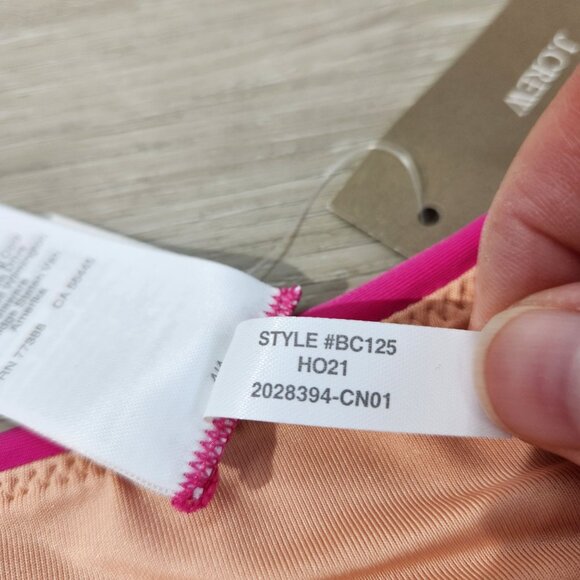 J. Crew Pink Curved Waist Cheeky Bikini Bottom New With Tags Womens Size XXL - Picture 15 of 16